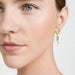 European Cross-Border Turquoise Titanium Steel Earrings - High-End Vintage Non-Fading Jewelry for Wholesale - wallojewerly 