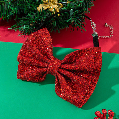 Christmas Velvet Bow Necklace - Cute and Creative Holiday Jewelry for Women