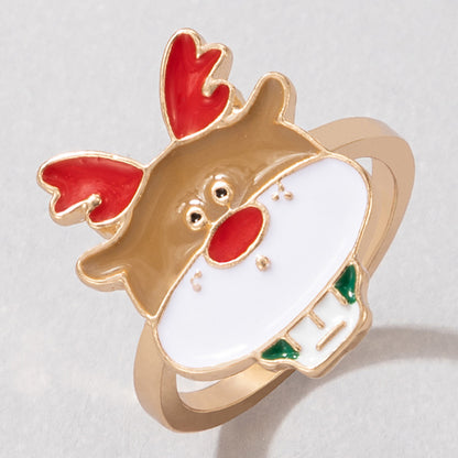 Christmas Elk Santa Ring