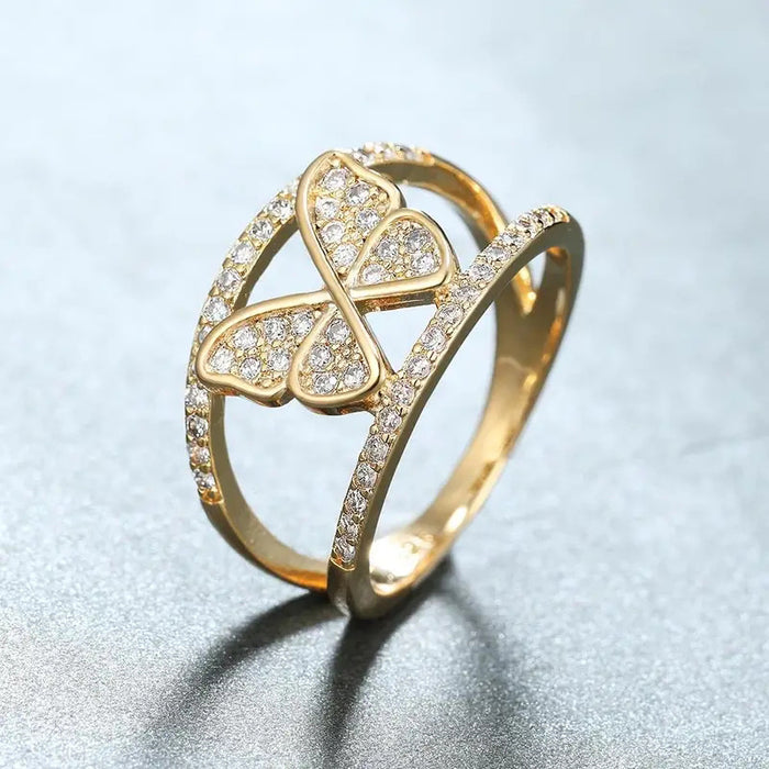 Anillo de mariposa con personalidad de estilo coreano hueco