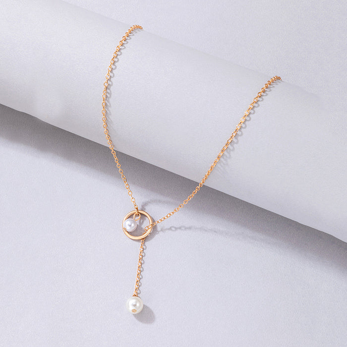 Stretch Pearl Choker Necklace - Simple and Elegant Ins-Style Design