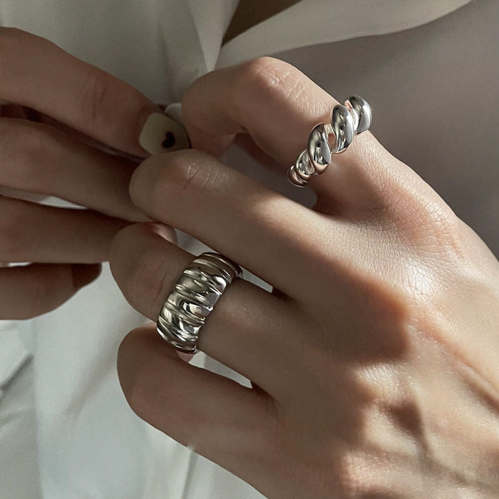 Geometric Irregular Metal Ring - wallojewerly 