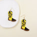 Acrylic Acrylic Bull Head Boot Earrings - wallojewerly 