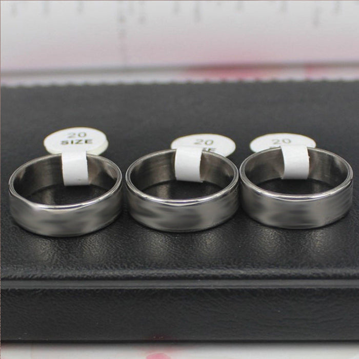 Stainless Steel Colored Diamond Rings - wallojewerly 