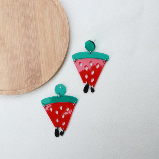 Acrylic Acrylic Watermelon Earrings