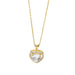 Stainless Steel Gold Plated Heart Necklace - wallojewerly 